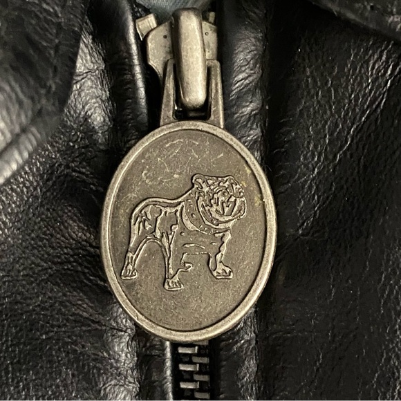 Vintage Mack Truck Men’s Black Quilted Embossed Leather Bomber Jacket Size XXL - Picture 8 of 13